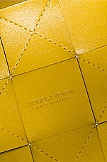 Bottega Veneta Small Cassette Bucket Bag in Pollen & Gold, view 7, click to view large image.