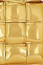 Bottega Veneta Padded Cassette Crossbody Bag in Gold, view 8, click to view large image.