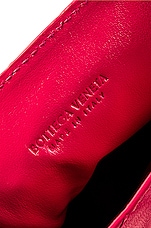 Bottega Veneta Pouch On Strap in Cranberry & Gold, view 7, click to view large image.
