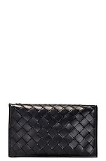Bottega Veneta Wallet On Strap in Space & Gold, view 1, click to view large image.