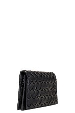 Bottega Veneta Wallet On Strap in Space & Gold, view 4, click to view large image.