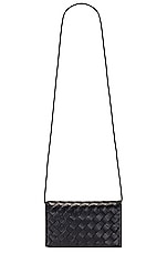 Bottega Veneta Wallet On Strap in Space & Gold, view 6, click to view large image.