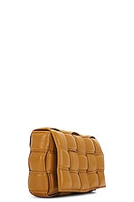 Bottega Veneta Small Cassette Shoulder Bag in Camel & Gold, view 5, click to view large image.