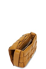 Bottega Veneta Small Cassette Shoulder Bag in Camel & Gold, view 6, click to view large image.