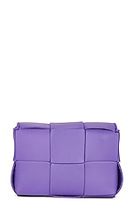 Bottega Veneta Candy Cassette Bag in Purple & Gold, view 4, click to view large image.