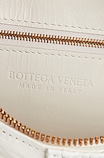 Bottega Veneta Brick Cassette Shoulder Bag in White & Brass, view 6, click to view large image.