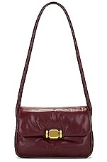 Bottega Veneta Pad Crossbody Bag in Barolo & Brass, view 1, click to view large image.