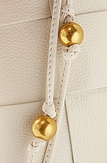 Bottega Veneta Mini Crossbody Bucket in White & Gold, view 8, click to view large image.