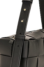 Bottega Veneta Small Brick Cassette Bag in Black & Gold, view 7, click to view large image.