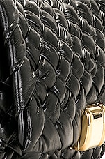 Bottega Veneta Rumple Shoulder Bag in Black & Silver, view 7, click to view large image.