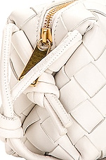 Bottega Veneta Candy Loop Bag in White & Gold, view 8, click to view large image.
