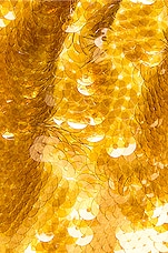 Bottega Veneta Mini Pouch Crossbody Bag in Honeycomb, Okra, & Gold, view 8, click to view large image.