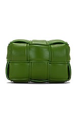 Bottega Veneta Padded Candy Cassette Bag in Avocado & Gold, view 4, click to view large image.