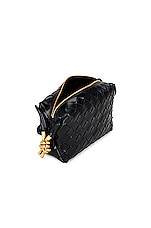 Bottega Veneta Mini Loop Bag in Black & M Brass, view 6, click to view large image.