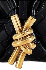 Bottega Veneta Mini Loop Bag in Black & M Brass, view 8, click to view large image.