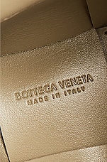 Bottega Veneta Mini Bucket Crossbody Bag in Travertine & Gold, view 7, click to view large image.