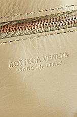 Bottega Veneta Small Cassette Bag in Travertine & Muse Brass, view 7, click to view large image.