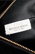 Bottega Veneta Mava Top Handle Bag in Black & Muse Brass, view 7, click to view large image.