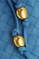 Bottega Veneta Small Crossbody Bucket Bag in Windswept & Gold, view 8, click to view large image.