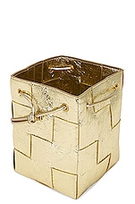 Bottega Veneta Small Bucket Crossbody Bag in Supermoon & Gold, view 6, click to view large image.