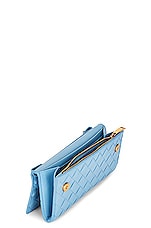 Bottega Veneta Wallet On Chain in Windswept & Gold, view 5, click to view large image.