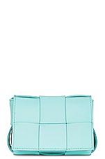 Bottega Veneta Candy Cassette Bag in Celadon & Gold, view 3, click to view large image.