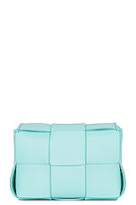 Bottega Veneta Candy Cassette Bag in Celadon & Gold, view 4, click to view large image.