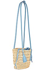 Bottega Veneta Small Arco Basket Bag in Natural & Windswept, view 4, click to view large image.