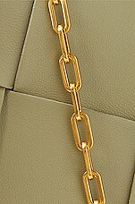 Bottega Veneta Baguette Pochette On Chain in Travertine & Gold, view 7, click to view large image.