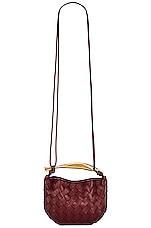 Bottega Veneta Mini Sardine Bag in Barolo & Muse Brass, view 1, click to view large image.