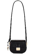 Bottega Veneta Mini Desiree Stanford Lux Bag in Black & Muse Brass, view 1, click to view large image.
