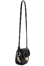 Bottega Veneta Mini Desiree Stanford Lux Bag in Black & Muse Brass, view 4, click to view large image.