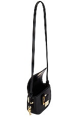Bottega Veneta Mini Desiree Stanford Lux Bag in Black & Muse Brass, view 5, click to view large image.