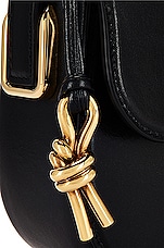 Bottega Veneta Mini Desiree Stanford Lux Bag in Black & Muse Brass, view 7, click to view large image.