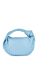 Bottega Veneta Teen Jodie Bag in Windswept & Gold, view 3, click to view large image.