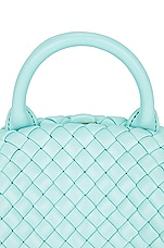 Bottega Veneta Mini Handle Bag in Celadon & Gold, view 8, click to view large image.