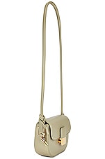 Bottega Veneta Mini Desiree Stanford Lux Bag in Travertine & Muse Brass, view 4, click to view large image.