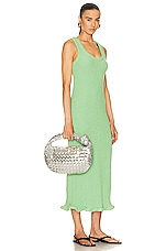 Bottega Veneta Teen Jodie Bag in Silver & Silver, view 2, click to view large image.
