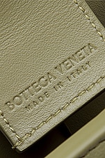 Bottega Veneta Phone Pouch in Travertine & Gold, view 6, click to view large image.