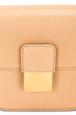 Bottega Veneta Mini Desiree Crossbody Bag in Almond & Muse Brass, view 6, click to view large image.