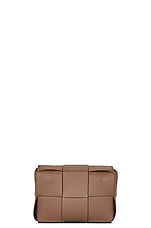 Bottega Veneta Candy Cassette Shoulder Bag in Taupe Grey & Gold, view 4, click to view large image.