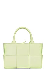 Bottega Veneta Mini Arco Tote Bag in Fennel & Gold, view 3, click to view large image.