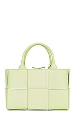 Bottega Veneta Mini Arco Tote Bag in Fennel & Gold, view 4, click to view large image.