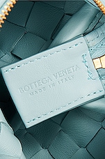 Bottega Veneta Candy Loop Shoulder Bag in Teal Washed & Gold, view 6, click to view large image.