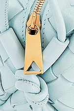 Bottega Veneta Candy Loop Shoulder Bag in Teal Washed & Gold, view 7, click to view large image.