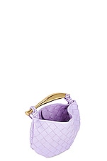 Bottega Veneta Mini Sardine Bag in Amethyst & Muse Brass, view 5, click to view large image.