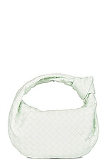 Bottega Veneta Teen Jodie Bag in Glacier & Gold, view 3, click to view large image.