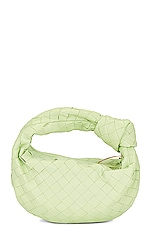 Bottega Veneta Mini Jodie Bag in Fennel & Gold, view 3, click to view large image.