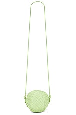 Bottega Veneta Mini Mava Crossbody Bag in Fennel & Muse Brass, view 1, click to view large image.