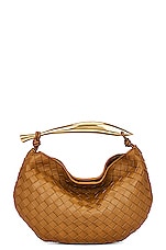 Bottega Veneta Sardine Top Handle Bag in Acorn & Muse Brass, view 1, click to view large image.